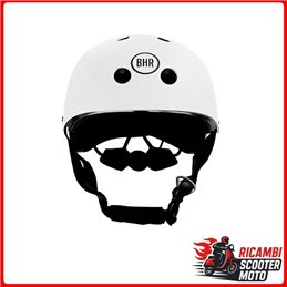 FAHRRAD- UND ROLLERHELM 837 MATTWWEISS GRÖSSE M