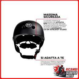 CASCO DE BICICLETA - PATINETE 837 NEGRO MATE TALLA L