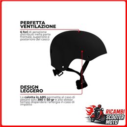 CASCO DE BICICLETA - PATINETE 837 NEGRO MATE TALLA M