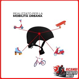 CASCO DE BICICLETA - PATINETE 837 NEGRO MATE TALLA M