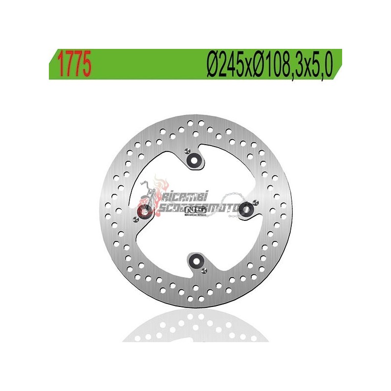 REAR BRAKE DISC DUCATI HYPERMOTARD 796 2010-2012