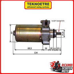 MOTORINO AVVIAMENTO DERBI BOULEVARD 100 4T 2010-2011