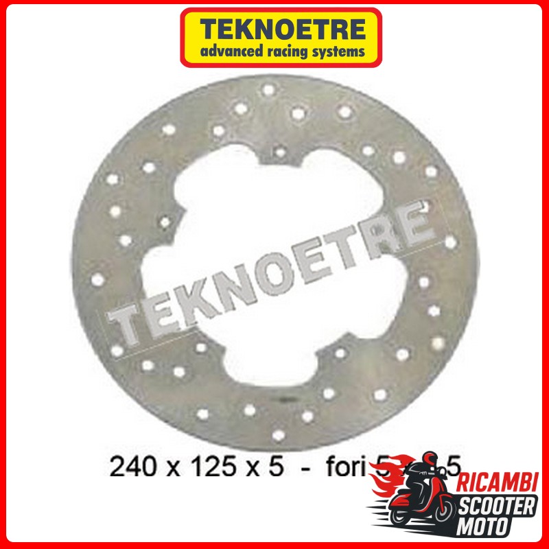 HINTERE BREMSSCHEIBE PIAGGIO MP3 125 IBRIDO 2009-2010