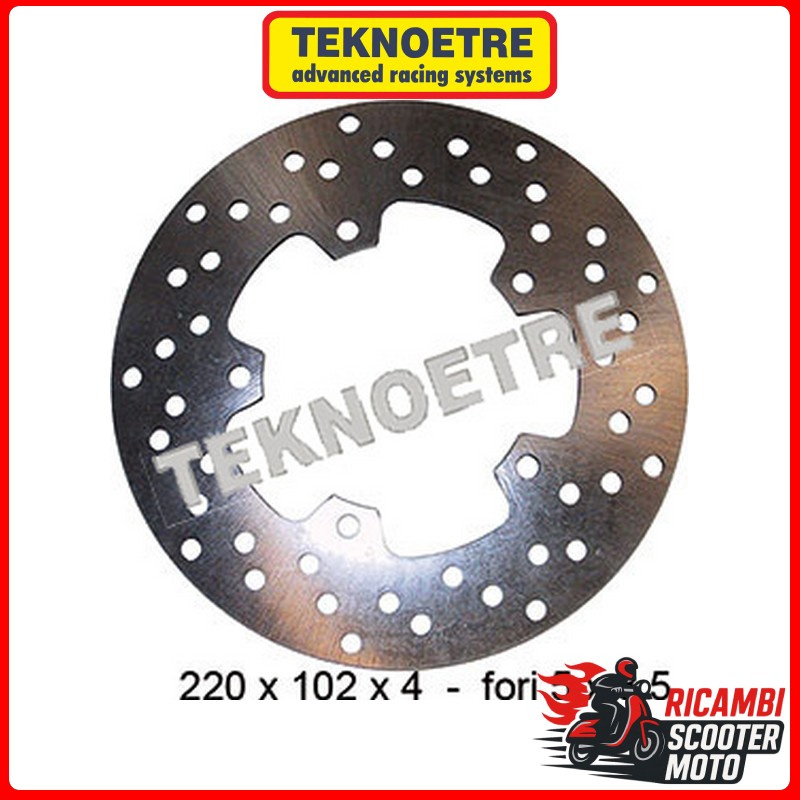 REAR BRAKE DISC APRILIA SCARABEO LIGHT 125 2007-2008