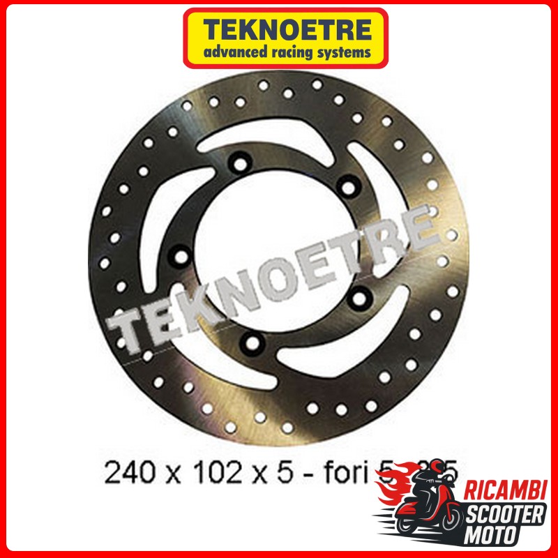 REAR BRAKE DISC PIAGGIO BEVERLY 125 RST 4T 4V IE EU3 2010-2015