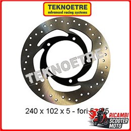 DISCO FRENO POSTERIORE PIAGGIO BEVERLY 350 4T 4V IE SPORT TOURING 2011