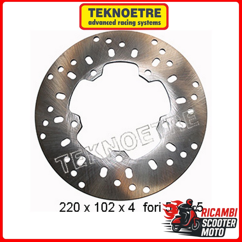 REAR BRAKE DISC APRILIA SCARABEO LIGHT 125 IE 2009-2012