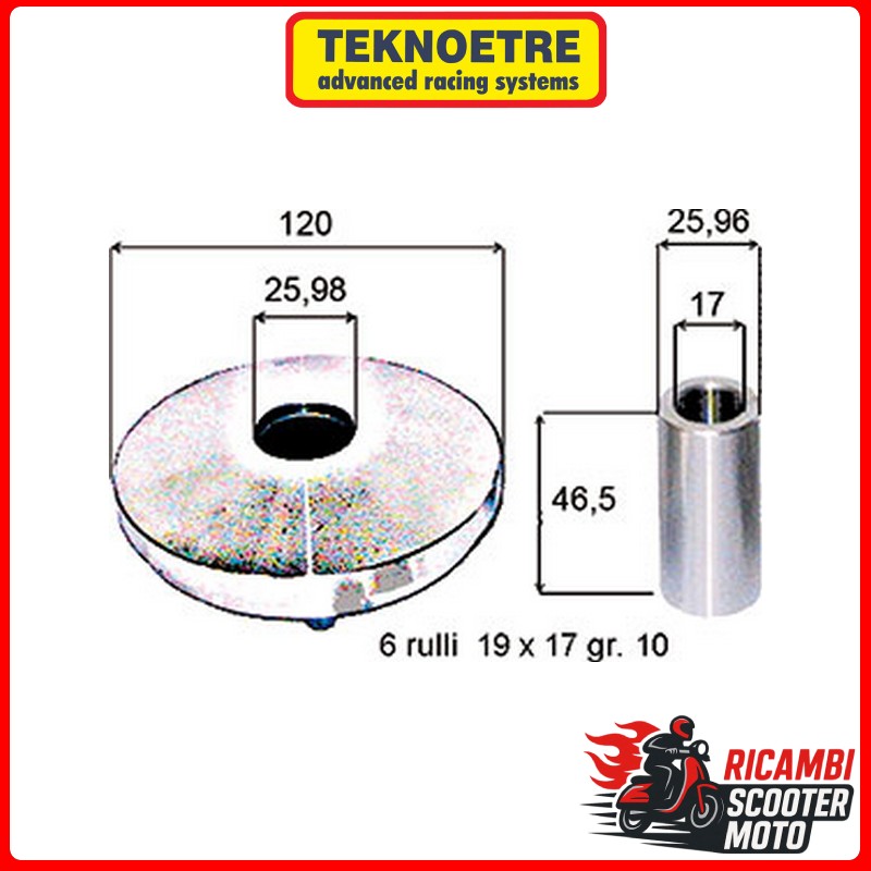VARIATEUR DERBI SONAR 150 4T 2009