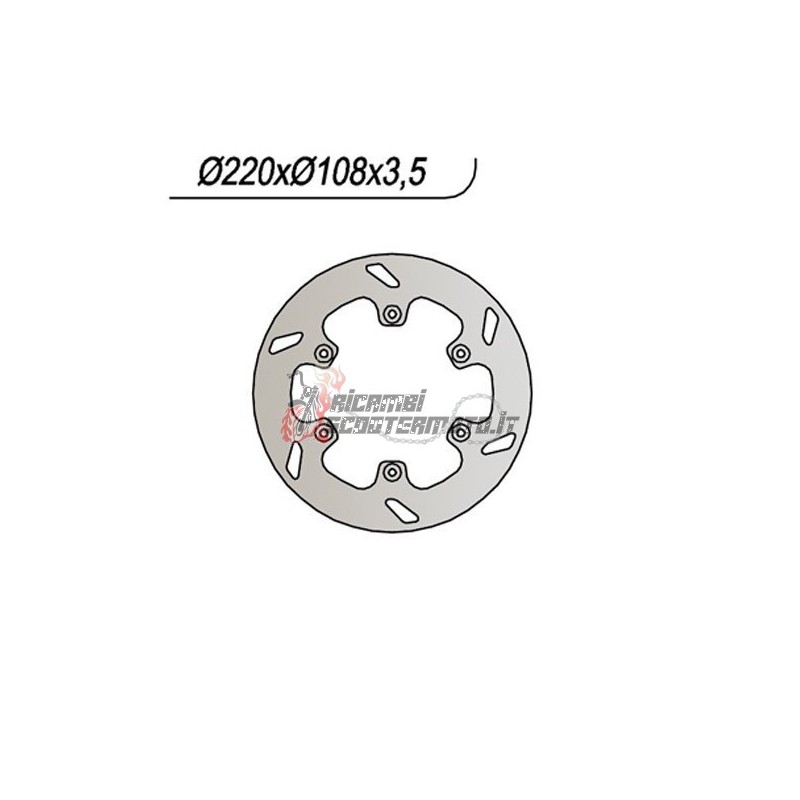 DISCO DE FRENO TRASERO GAS GAS EC 2T 125 1996-2014