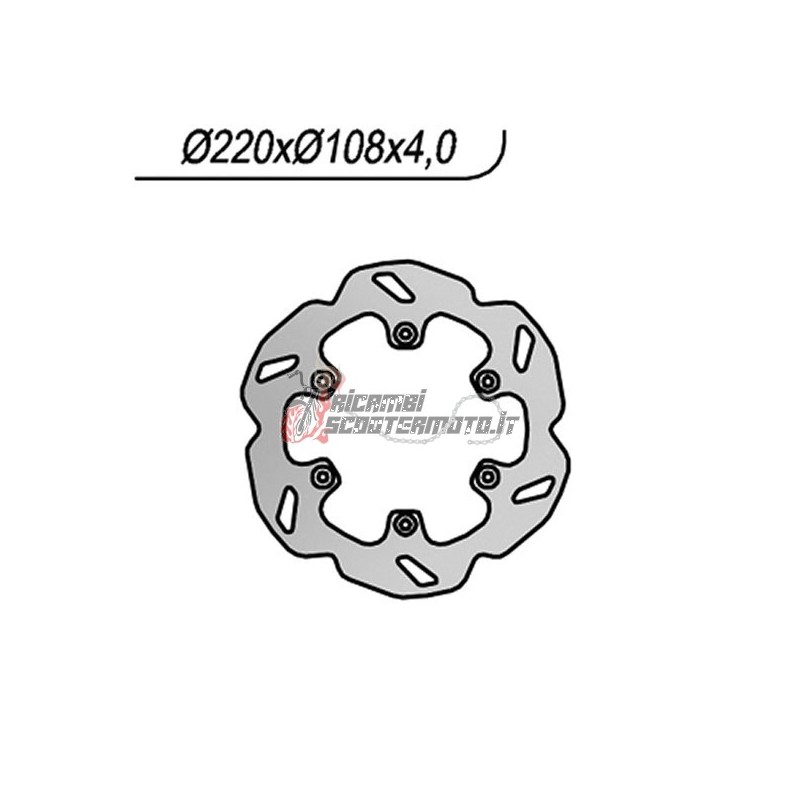 DISCO DE FRENO TRASERO GAS GAS EC 2T 125 1996-2014