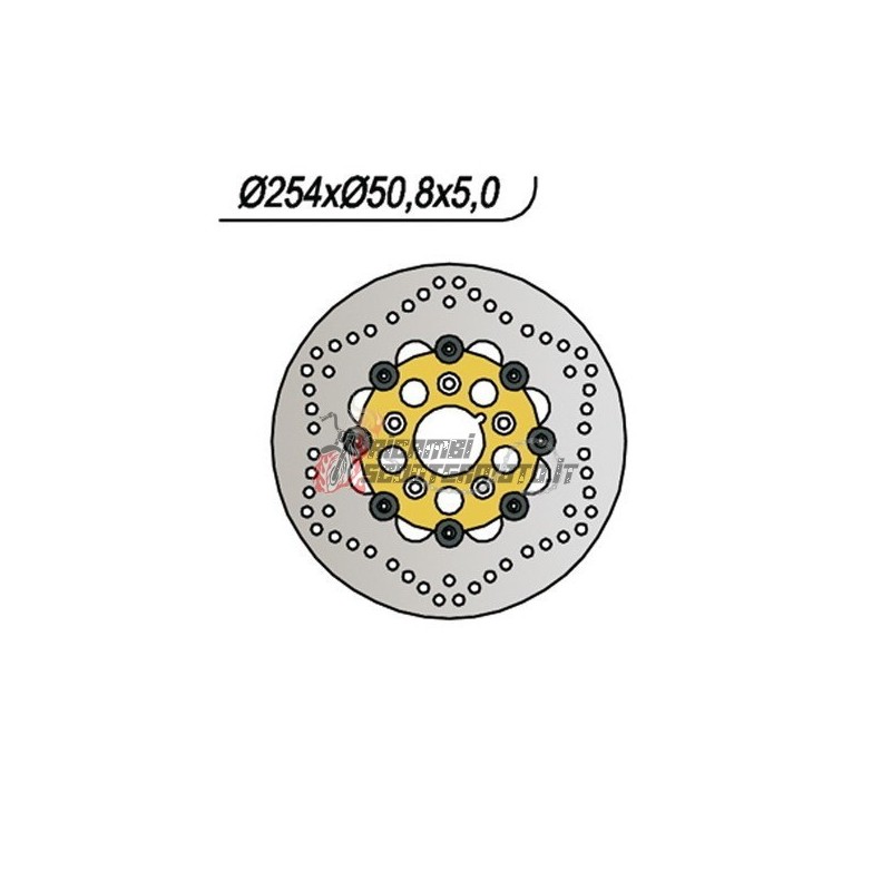 DISCO DE FRENO DELANTERO HARLEY DAVIDSON ALL DYNA GLIDE MODELS 0 1973-1973