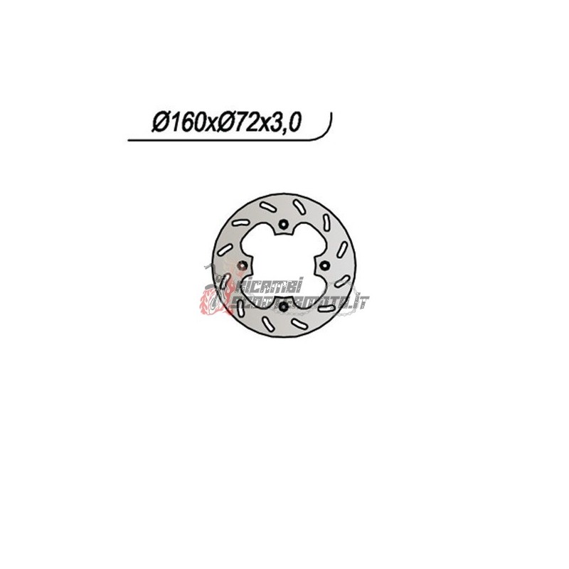 DISCO DE FRENO TRASERO HM - VENT BAJA 10 / 10 JUNIOR 50 1998-2002