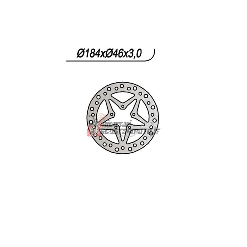 DISCO DE FRENO DELANTERO HM - VENT BAJA 10 / 10 JUNIOR 50 2003-2005