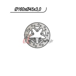 DISCO DE FRENO TRASERO HM - VENT BAJA 10 / 10 JUNIOR 50 2003-2005