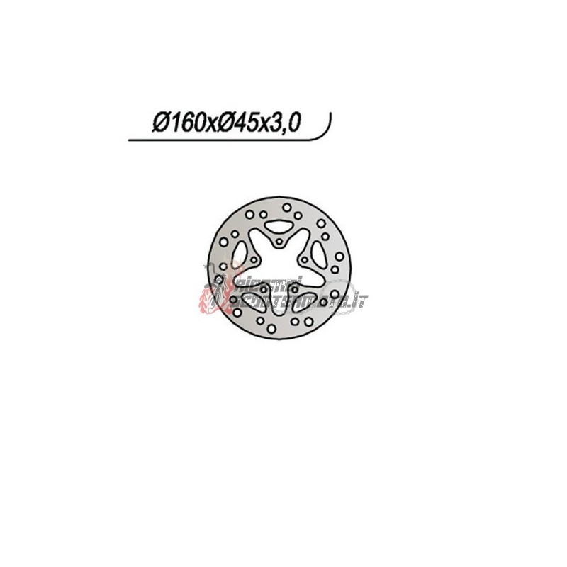DISCO DE FRENO TRASERO HM - VENT BAJA 10 / 10 JUNIOR 50 2003-2005