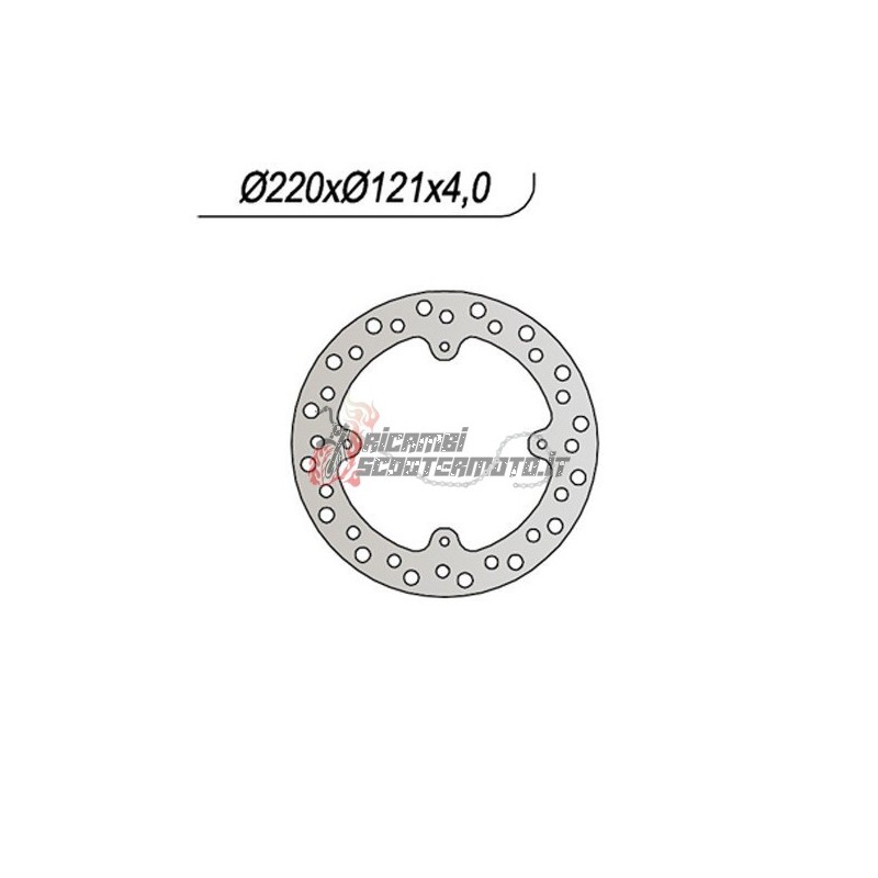 HINTERE BREMSSCHEIBE HM - VENT CRE F X 4T 125 2008-2009