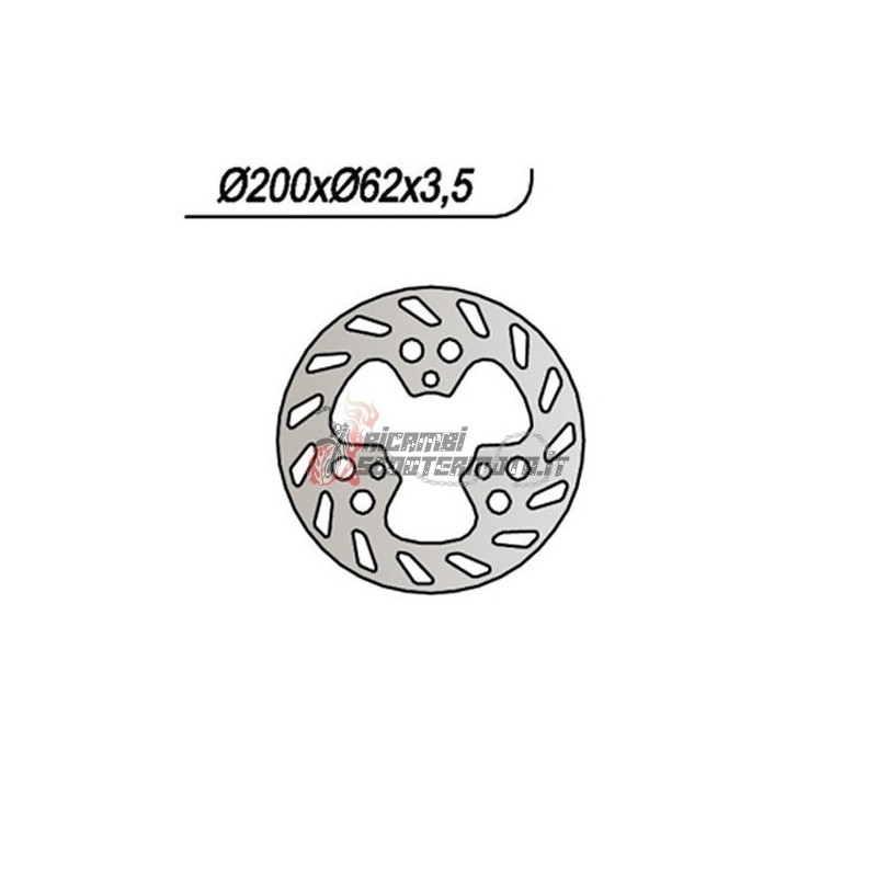 DISCO DE FRENO TRASERO GAS GAS EC ROOKIE 50 2000-2002 DISCO DE FRENO TRASERO GAS GAS EC ROOKIE 50 2000-2002