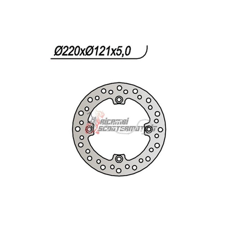 REAR BRAKE DISC HONDA CR R 125 1989-1997 REAR BRAKE DISC HONDA CR R 125 1989-1997