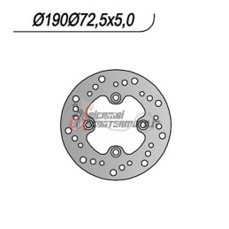 DISQUE DE FREIN AVANT HONDA CN HELIX/SPAZIO 250 1986-1999