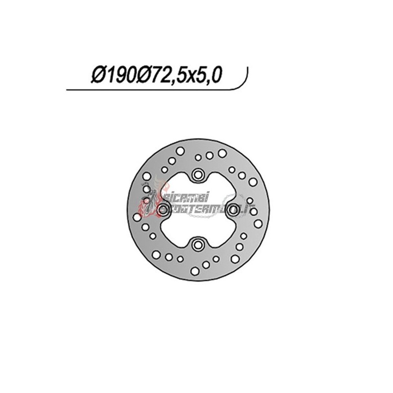 DISCO FRENO ANTERIORE HONDA CN HELIX/SPAZIO 250 1986-1999