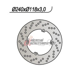 FRONT BRAKE DISC HONDA CR R 125 1990-1991