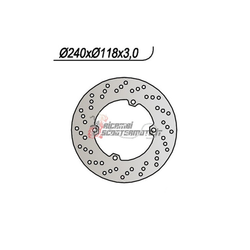 FRONT BRAKE DISC HONDA CR R 125 1990-1991