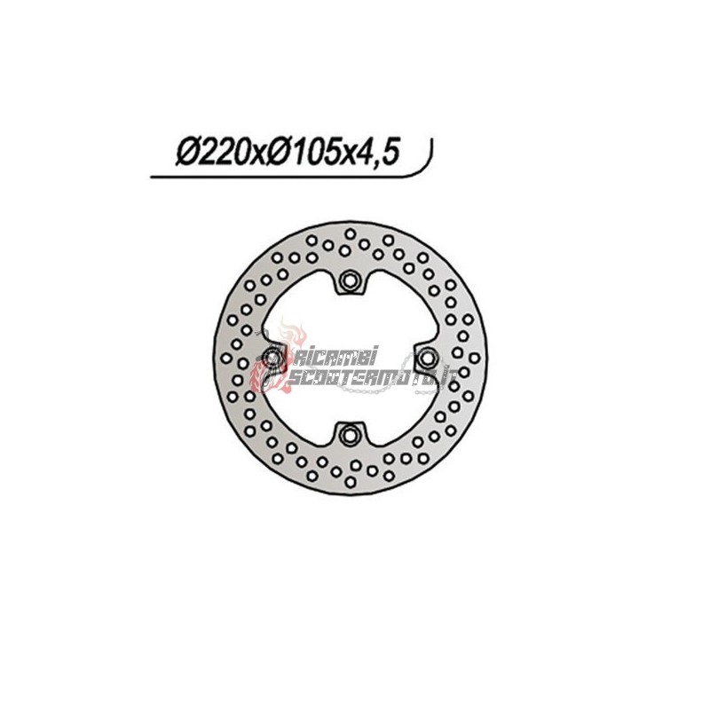 REAR BRAKE DISC HONDA FES S WING / FES S WING ABS 125 2007-2012