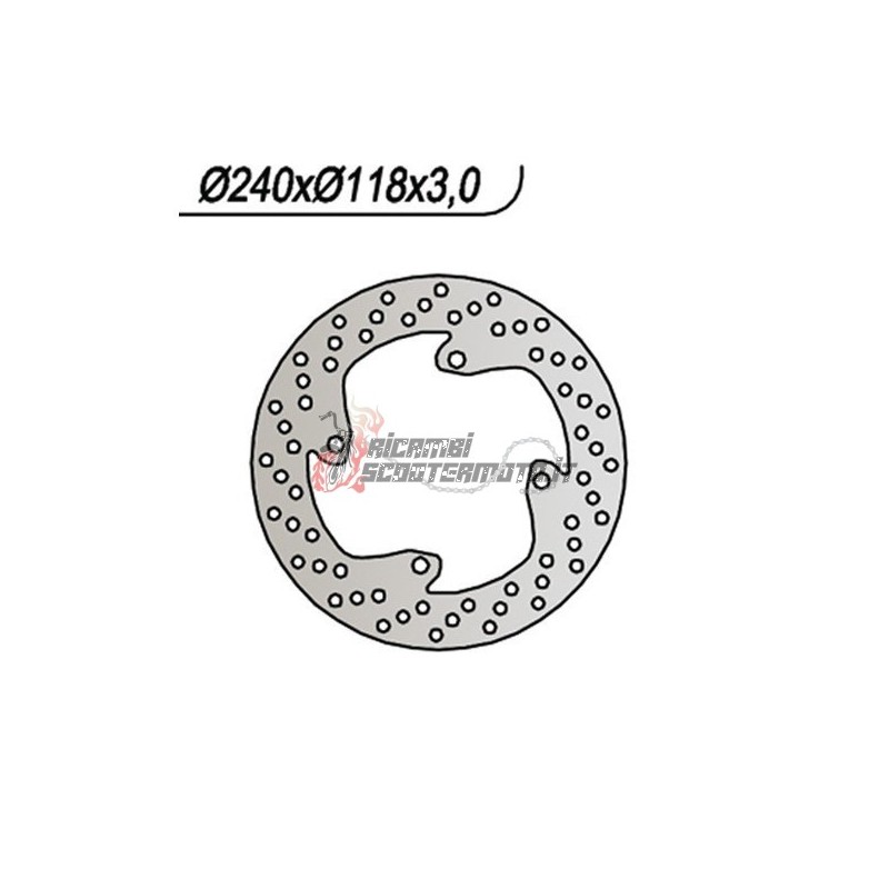 FRONT BRAKE DISC HONDA CR R 125 1989-1989 FRONT BRAKE DISC HONDA CR R 125 1989-1989
