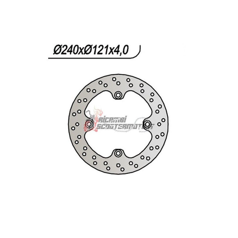 REAR BRAKE DISC HONDA CR R 125 1998-2001 REAR BRAKE DISC HONDA CR R 125 1998-2001