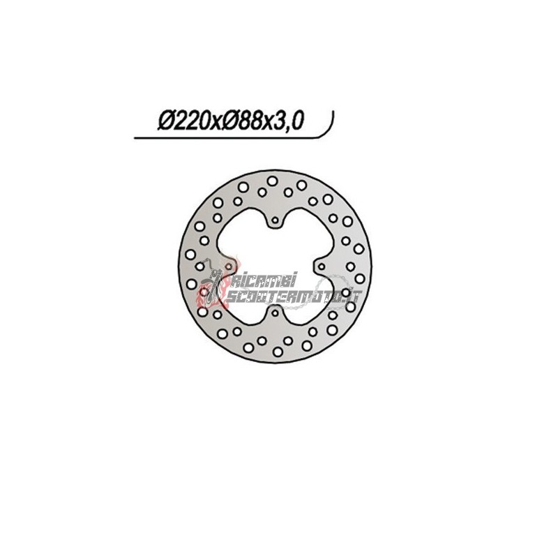 FRONT BRAKE DISC HONDA CR R 80 1996-2002