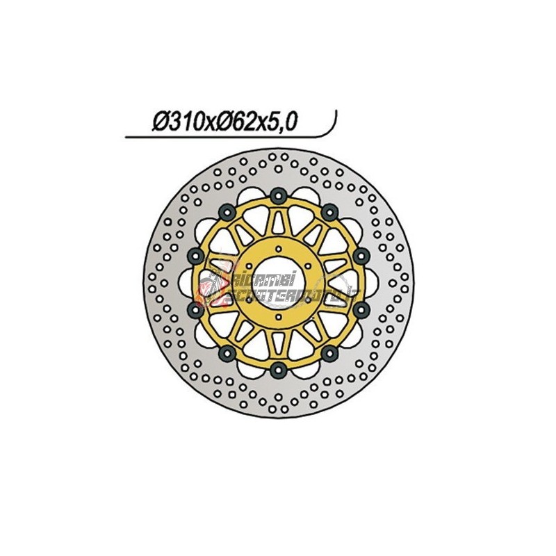 FRONT BRAKE DISC HONDA CBR RR FIREBLADE 919 1998-1999
