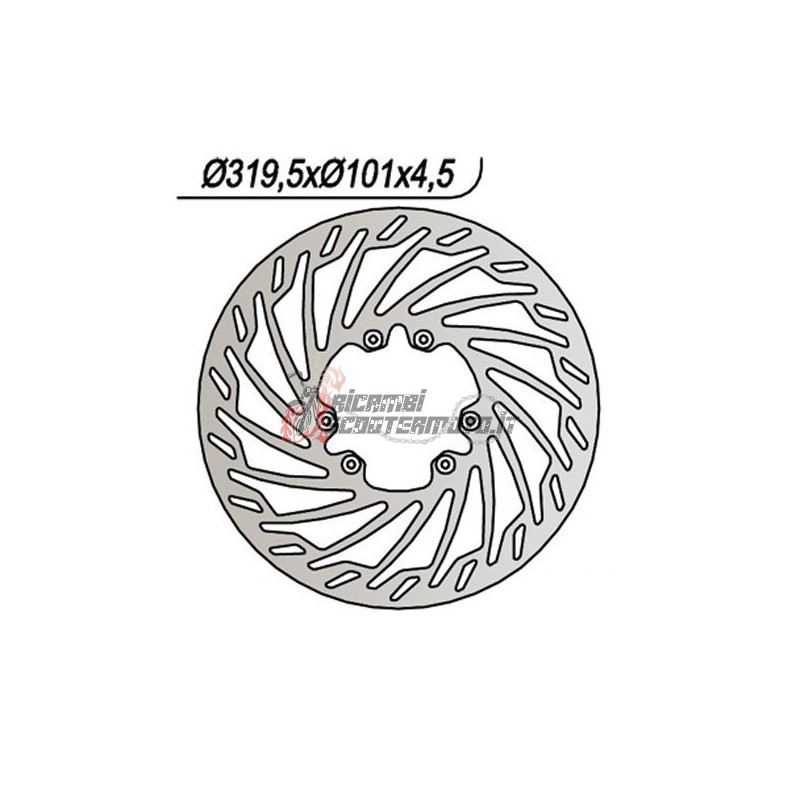 FRONT BRAKE DISC HONDA SL 230 1997-2004
