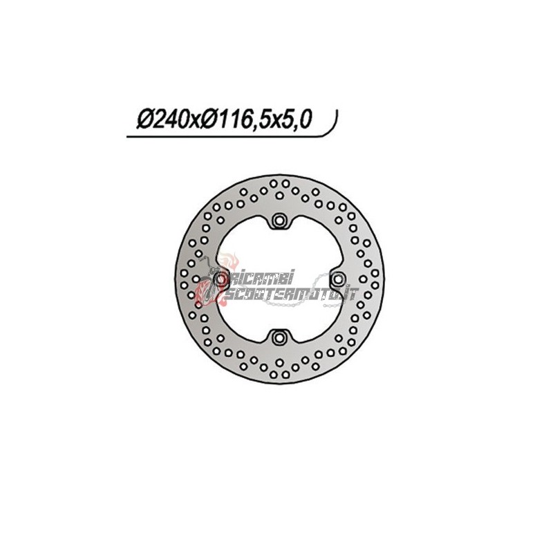 DISCO FRENO POSTERIORE HONDA NSS FORZA DCT ABS E5 750 2021-2024