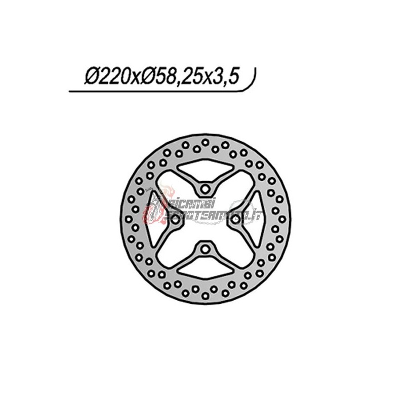 DISQUE DE FREIN AVANT HONDA NSC R 4T 50 2013-2016