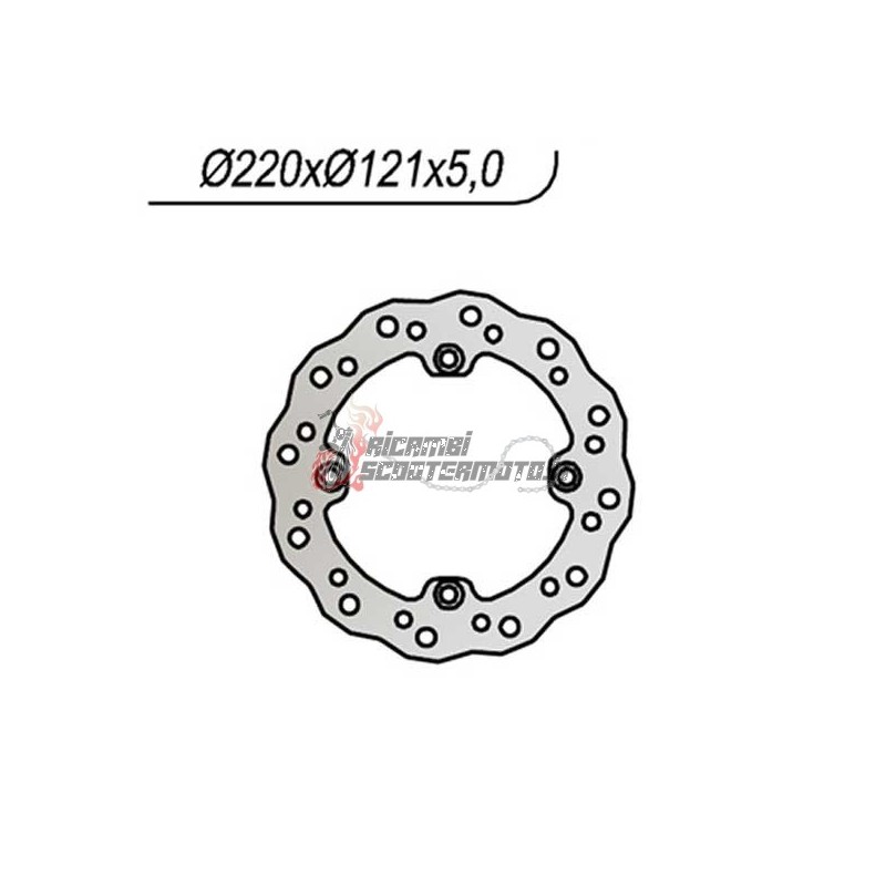 REAR BRAKE DISC HONDA CR R 125 1989-1997