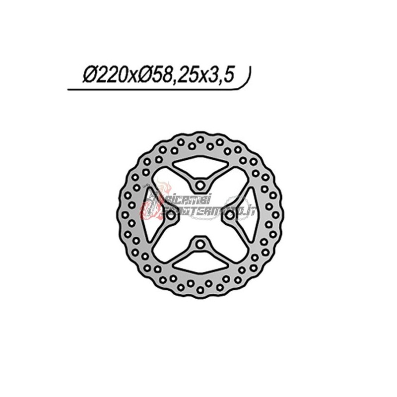 DISQUE DE FREIN AVANT HONDA NSC R 4T 50 2013-2016