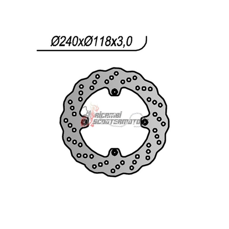 FRONT BRAKE DISC HONDA CR R 125 1992-1994 FRONT BRAKE DISC HONDA CR R 125 1992-1994