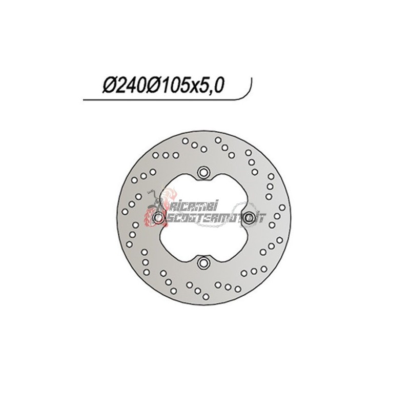 DISCO FRENO POSTERIORE HONDA SH IE DD 125 2009-2012