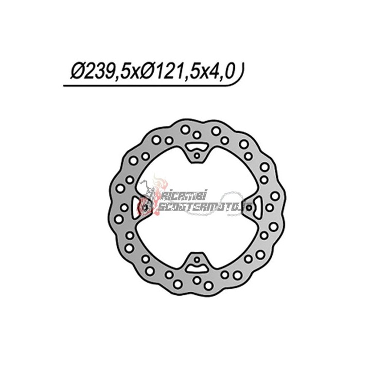 DISQUE DE FREIN ARRIÈRE HONDA CR R 125 2002-2007