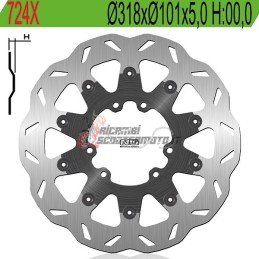 FRONT BRAKE DISC HM - VENT CRE F 4T (HONDA) 250 2004-2008