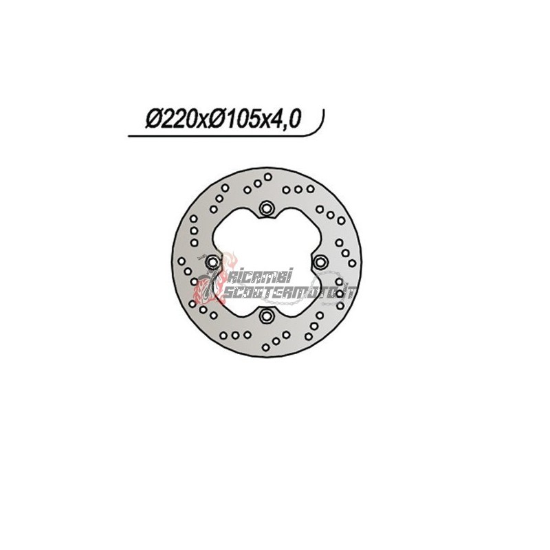 DISCO FRENO ANTERIORE HONDA NES CHIOCCIOLA 125 2000-2005