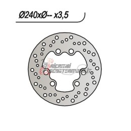FRONT BRAKE DISC HRD SONIC SUPERMOTARD 50 1998-2000