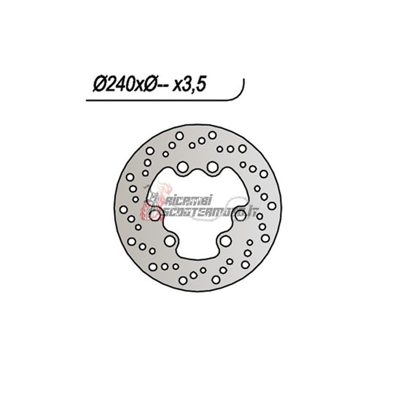 DISCO DE FRENO DELANTERO HRD SONIC SUPERMOTARD 50 1998-2000