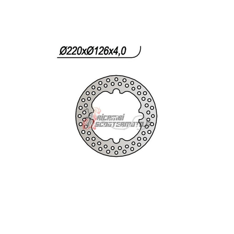 DISCO DE FRENO TRASERO HUSQVARNA CR 125 2002-2005