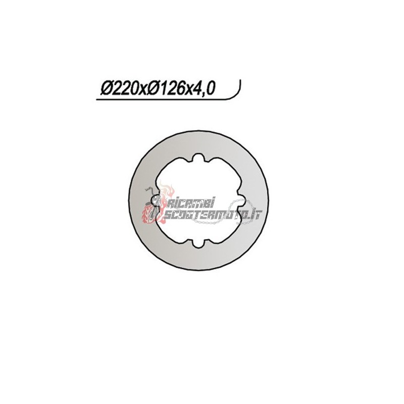 DISCO DE FRENO TRASERO HUSQVARNA CR 125 2002-2005