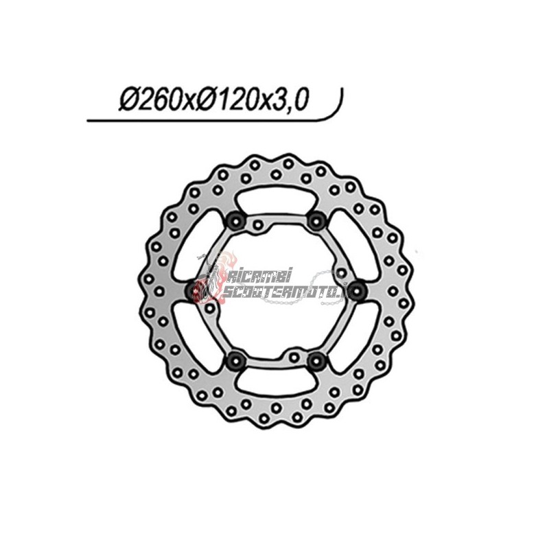 DISCO DE FRENO DELANTERO SWM RS R 300 2016-2023