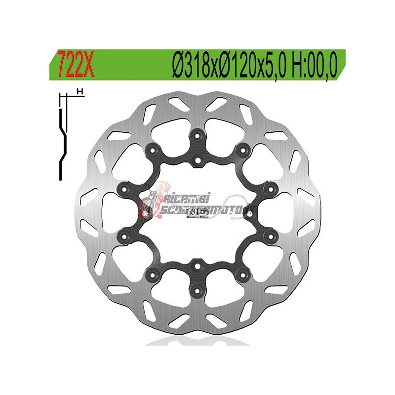 DISCO FRENO ANTERIORE BETA MOTOR RR SM 250 2005-2006 DISCO FRENO ANTERIORE BETA MOTOR RR SM 250 2005-2006