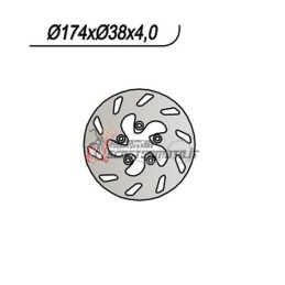 FRONT BRAKE DISC ITALJET DRAGSTER 50 1997-2003