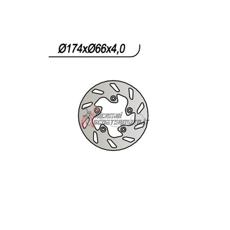 REAR BRAKE DISC ITALJET FORMULA DD/DT 50 1997-2003