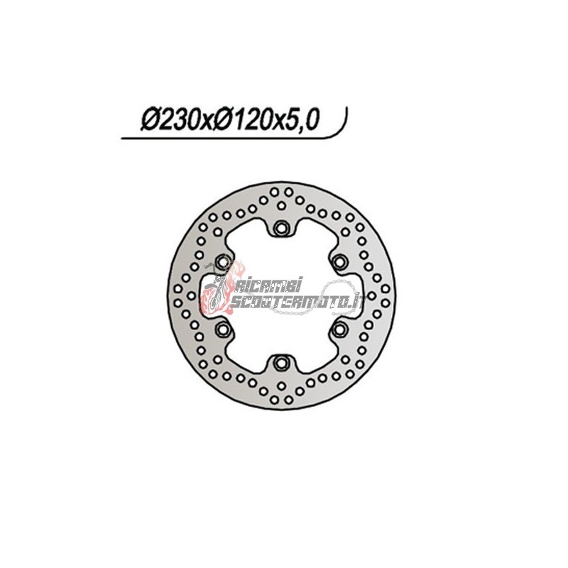 REAR BRAKE DISC KAWASAKI KLE 500 1991-2007